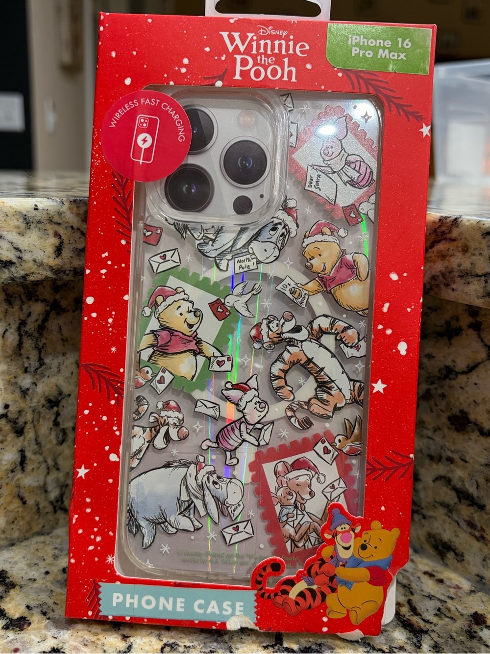 Disney Winnie the Pooh Christmas Mail Phone Case – iPhone 16 Pro Max